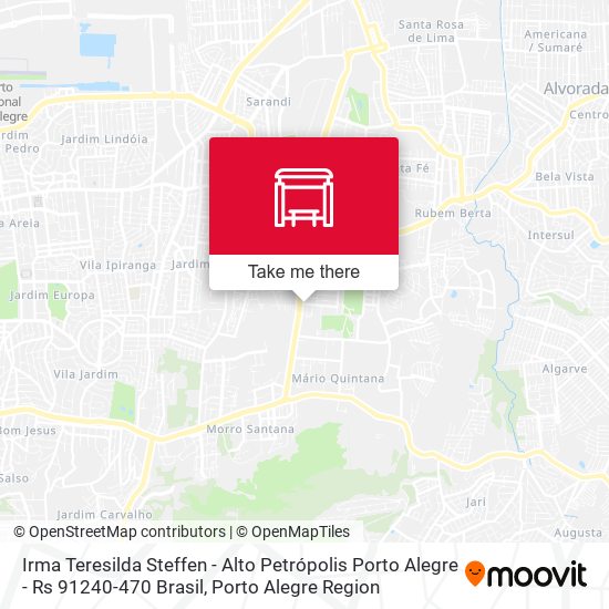 Irma Teresilda Steffen - Alto Petrópolis Porto Alegre - Rs 91240-470 Brasil map