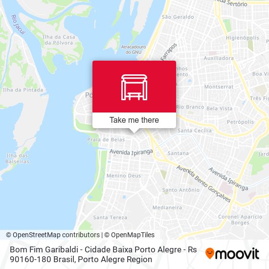 Mapa Bom Fim Garibaldi - Cidade Baixa Porto Alegre - Rs 90160-180 Brasil