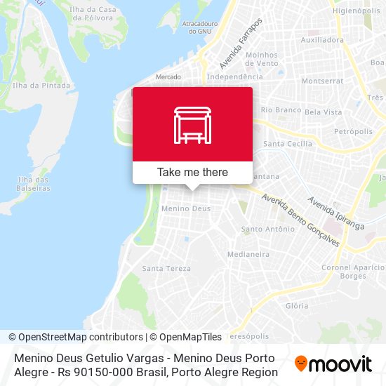 Mapa Menino Deus Getulio Vargas - Menino Deus Porto Alegre - Rs 90150-000 Brasil