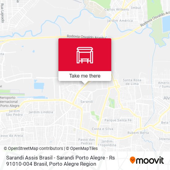 Mapa Sarandi Assis Brasil - Sarandi Porto Alegre - Rs 91010-004 Brasil