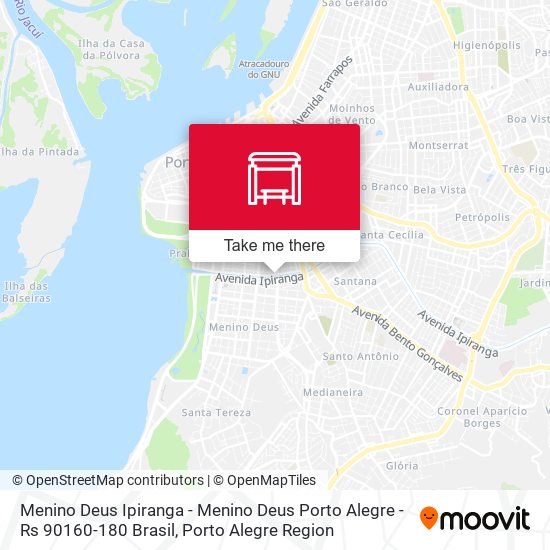 Mapa Menino Deus Ipiranga - Menino Deus Porto Alegre - Rs 90160-180 Brasil