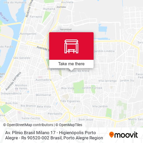 Mapa Av. Plínio Brasil Milano 17 - Higienópolis Porto Alegre - Rs 90520-002 Brasil