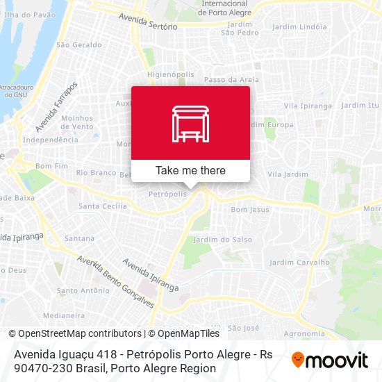 Avenida Iguaçu 418 - Petrópolis Porto Alegre - Rs 90470-230 Brasil map