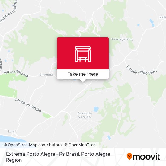 Extrema Porto Alegre - Rs Brasil map