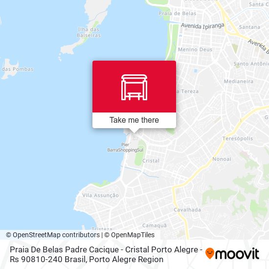 Praia De Belas Padre Cacique - Cristal Porto Alegre - Rs 90810-240 Brasil map