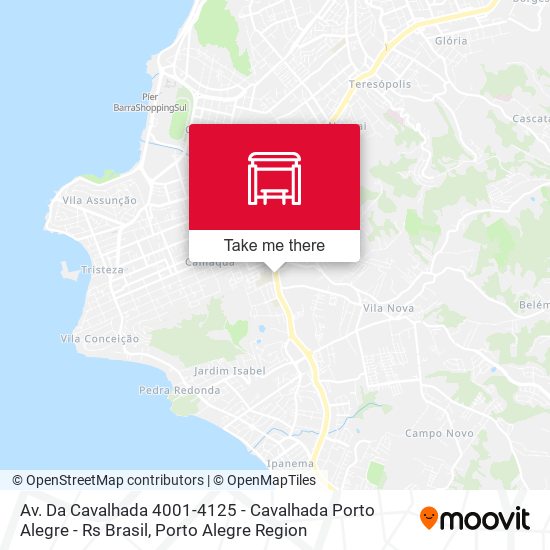 Av. Da Cavalhada 4001-4125 - Cavalhada Porto Alegre - Rs Brasil map
