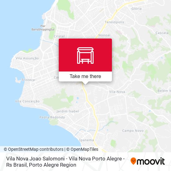 Vila Nova Joao Salomoni - Vila Nova Porto Alegre - Rs Brasil map
