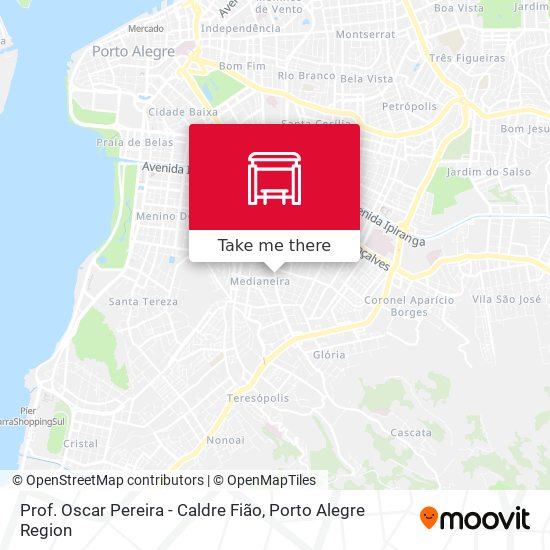 Prof. Oscar Pereira - Caldre Fião map