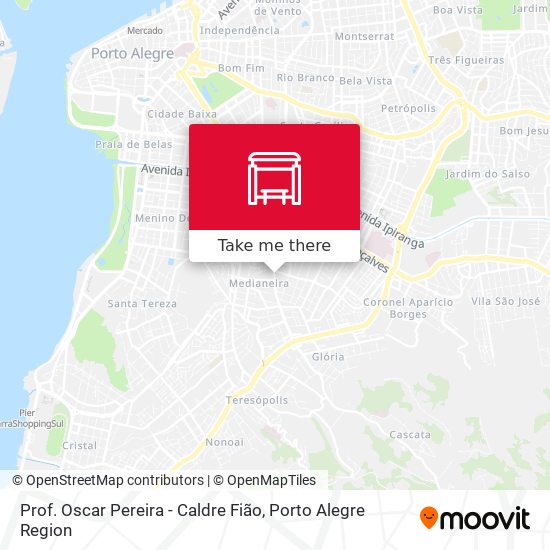 Prof. Oscar Pereira - Caldre Fião map