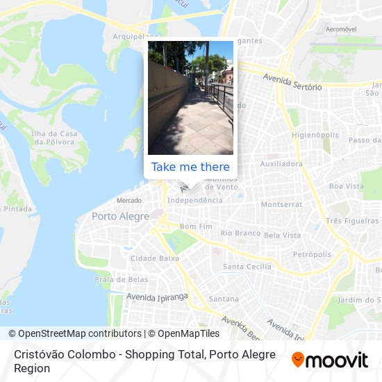 Cristóvão Colombo - Shopping Total map