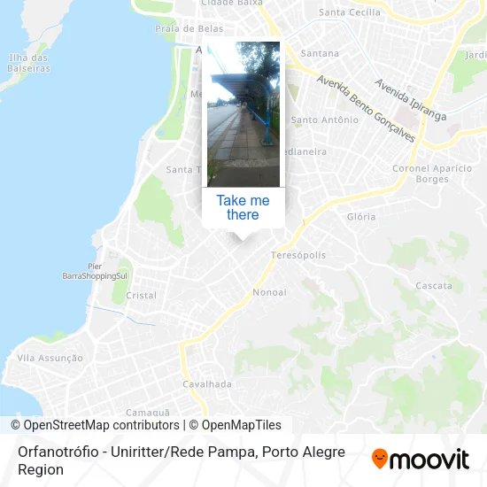 Orfanotrófio - Uniritter / Rede Pampa map