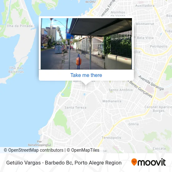 Getúlio Vargas - Barbedo Bc map