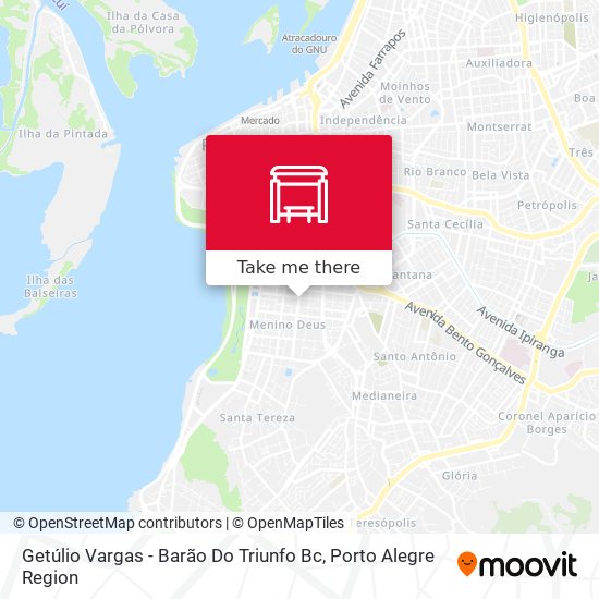 Getúlio Vargas - Barão Do Triunfo Bc map