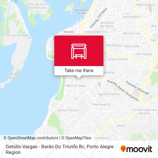 Getúlio Vargas - Barão Do Triunfo Bc map