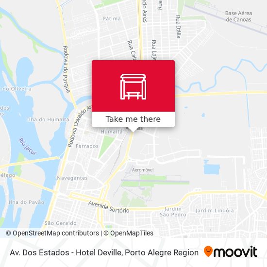 Av. Dos Estados - Hotel Deville map
