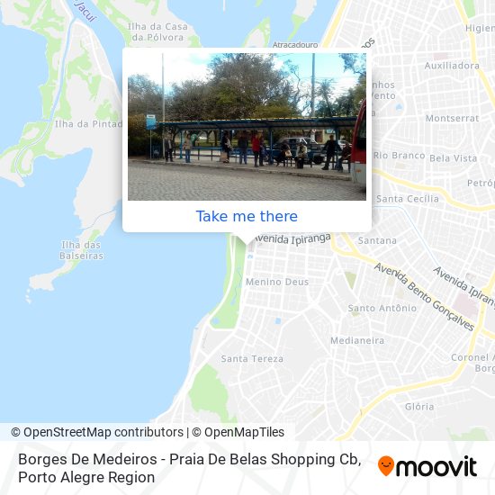 Borges De Medeiros - Praia De Belas Shopping Cb map