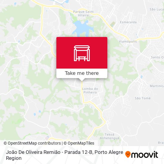 Mapa João De Oliveira Remião - Parada 12-B