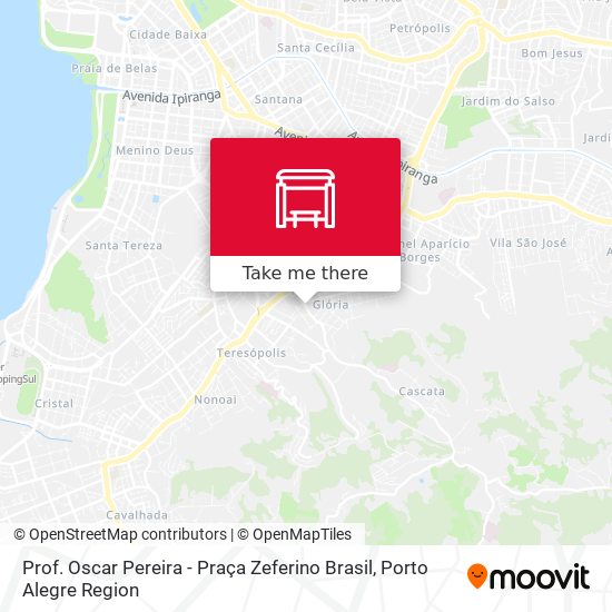 Prof. Oscar Pereira - Praça Zeferino Brasil map