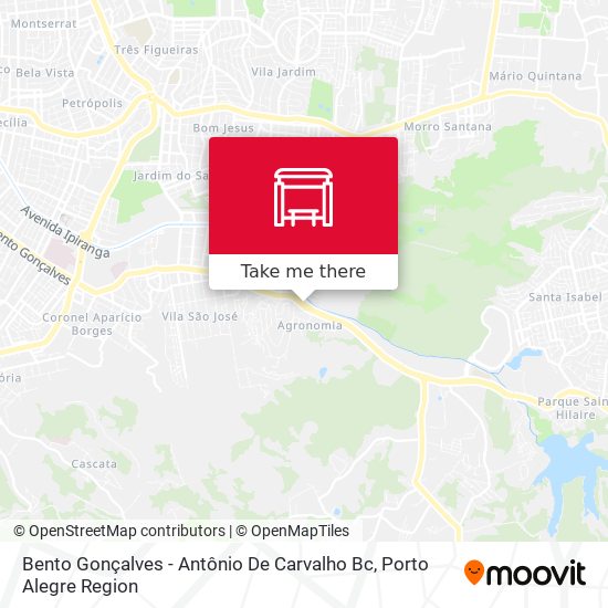 Mapa Bento Gonçalves - Antônio De Carvalho Bc