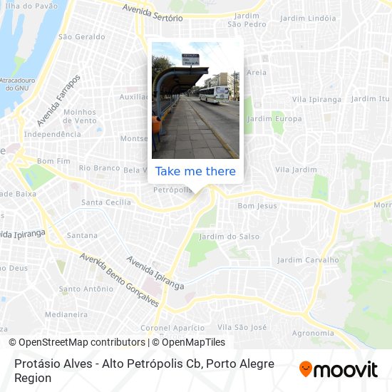 Protásio Alves - Alto Petrópolis Cb map