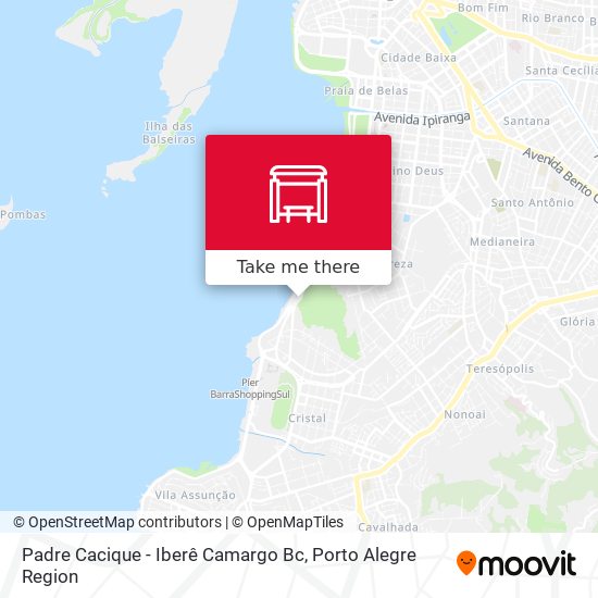 Padre Cacique - Iberê Camargo Bc map