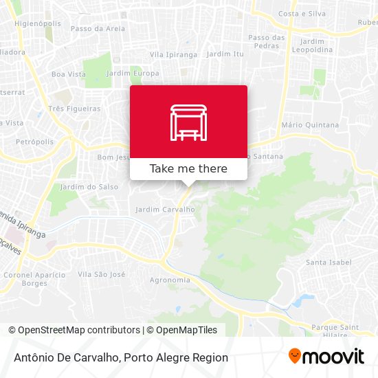 Antônio De Carvalho map