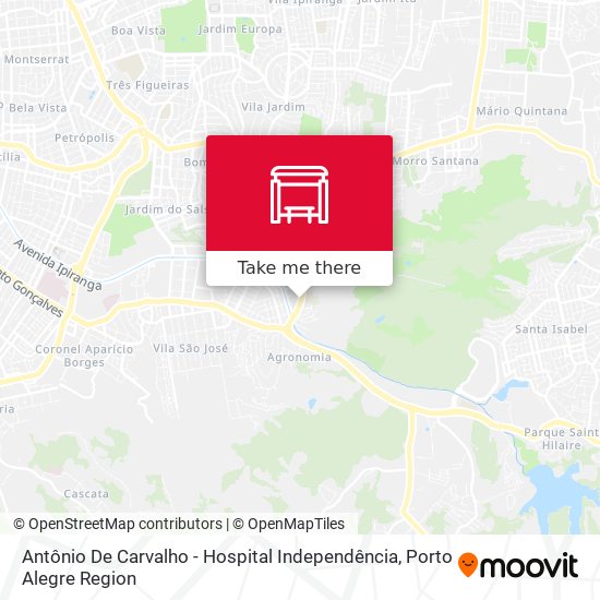 Mapa Antônio De Carvalho - Hospital Independência