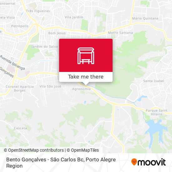 Bento Gonçalves - São Carlos Bc map