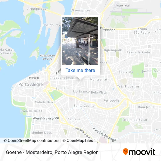 Goethe - Mostardeiro map