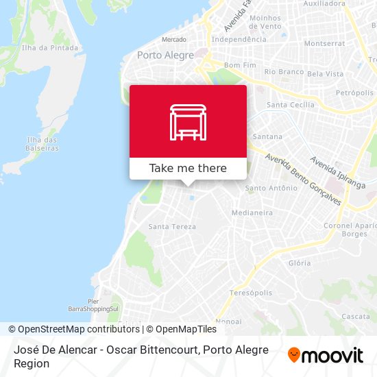 José De Alencar - Oscar Bittencourt map