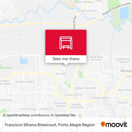 Francisco Silveira Bitencourt map