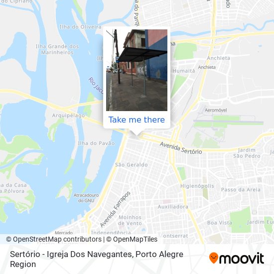 Mapa Sertório - Igreja Dos Navegantes