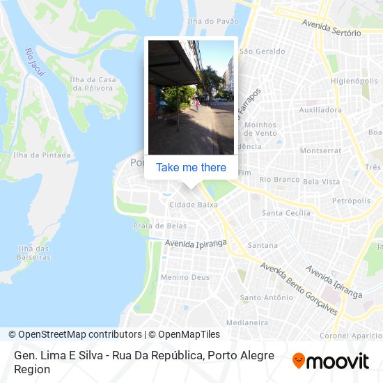 Mapa Gen. Lima E Silva - Rua Da República