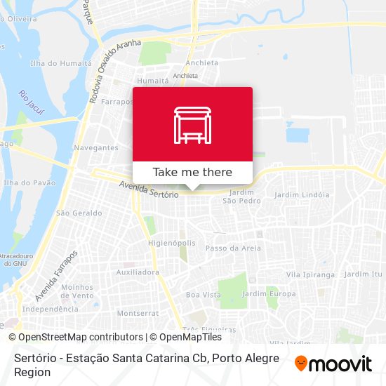 Sertório - Estação Santa Catarina Cb map