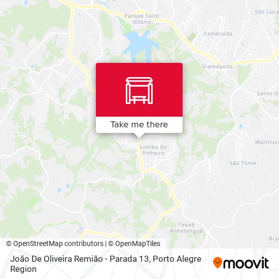 Mapa João De Oliveira Remião - Parada 13