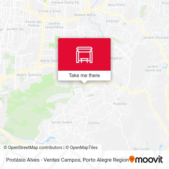 Protásio Alves - Verdes Campos map