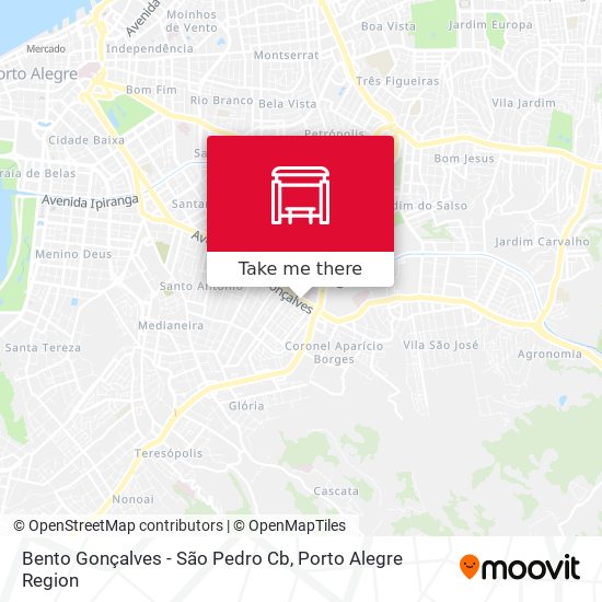 Bento Gonçalves - São Pedro Cb map