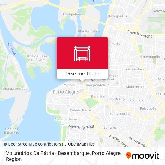 Voluntários Da Pátria - Desembarque map