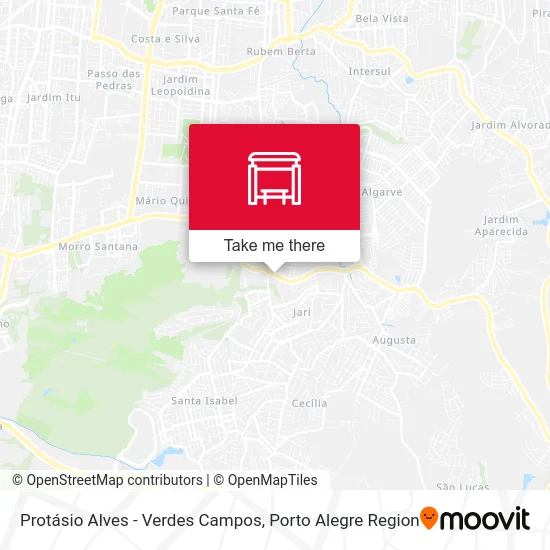 Protásio Alves - Verdes Campos map