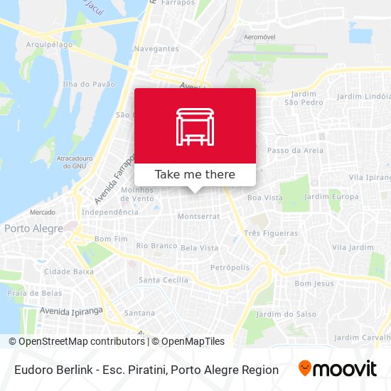 Eudoro Berlink - Esc. Piratini map