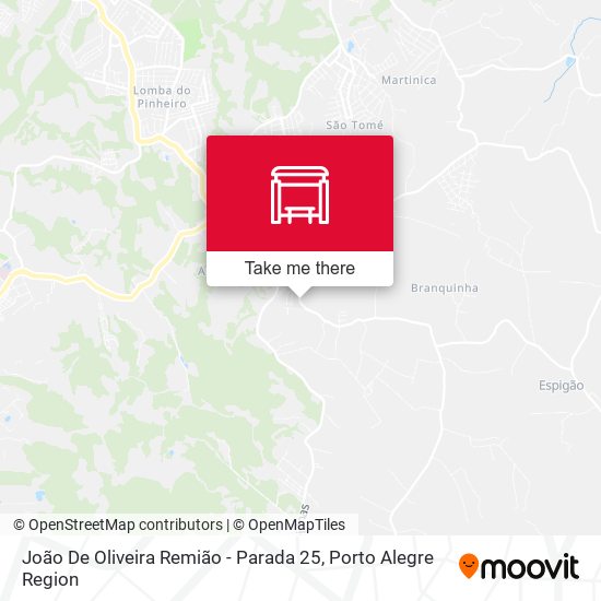 Mapa João De Oliveira Remião - Parada 25