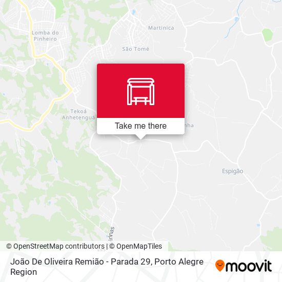 Mapa João De Oliveira Remião - Parada 29