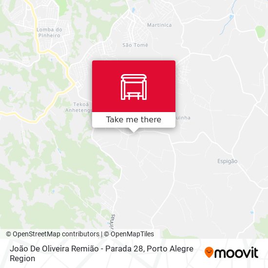 Mapa João De Oliveira Remião - Parada 28