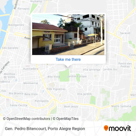 Gen. Pedro Bitencourt map