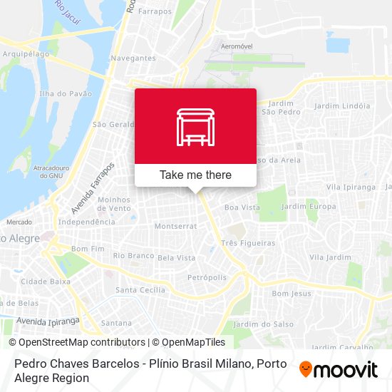Pedro Chaves Barcelos - Plínio Brasil Milano map