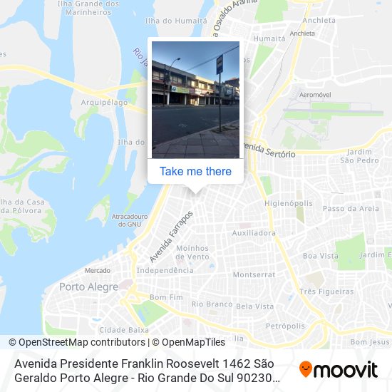 Avenida Presidente Franklin Roosevelt 1462 São Geraldo Porto Alegre - Rio Grande Do Sul 90230 Brasil map