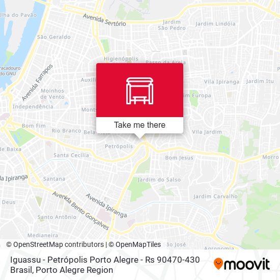 Iguassu - Petrópolis Porto Alegre - Rs 90470-430 Brasil map