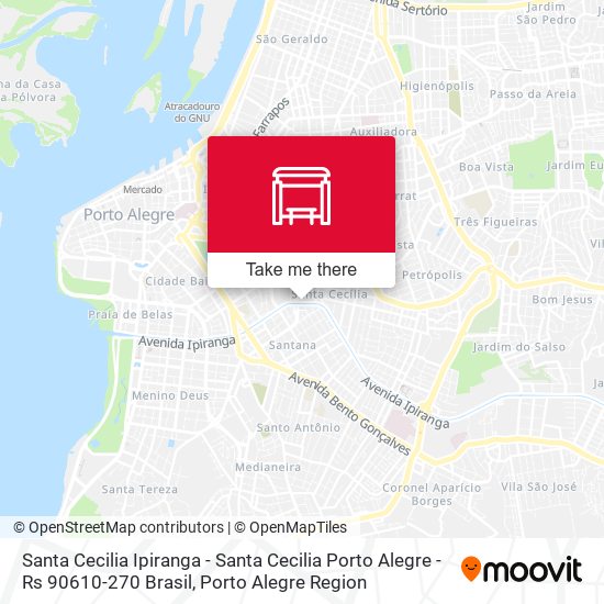 Santa Cecilia Ipiranga - Santa Cecilia Porto Alegre - Rs 90610-270 Brasil map