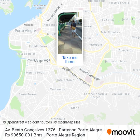 Mapa Av. Bento Gonçalves 1276 - Partenon Porto Alegre - Rs 90650-001 Brasil