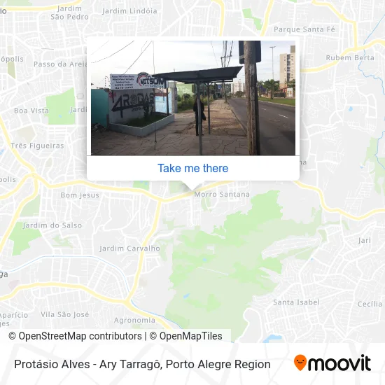 Protásio Alves - Ary Tarragô map